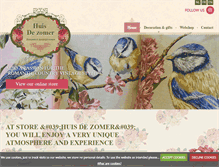 Tablet Screenshot of huisdezomer.com